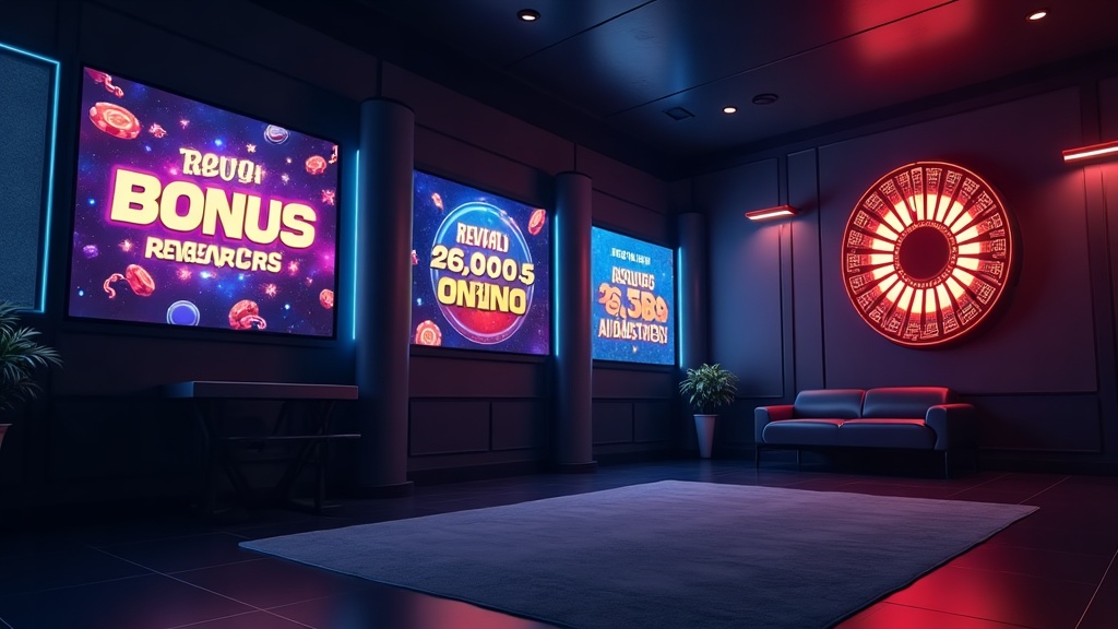 Casino lobby screens showing reload and ongoing promotions